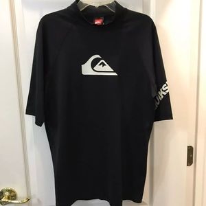 Quiksilver Mens Black Surf Shirt (L)